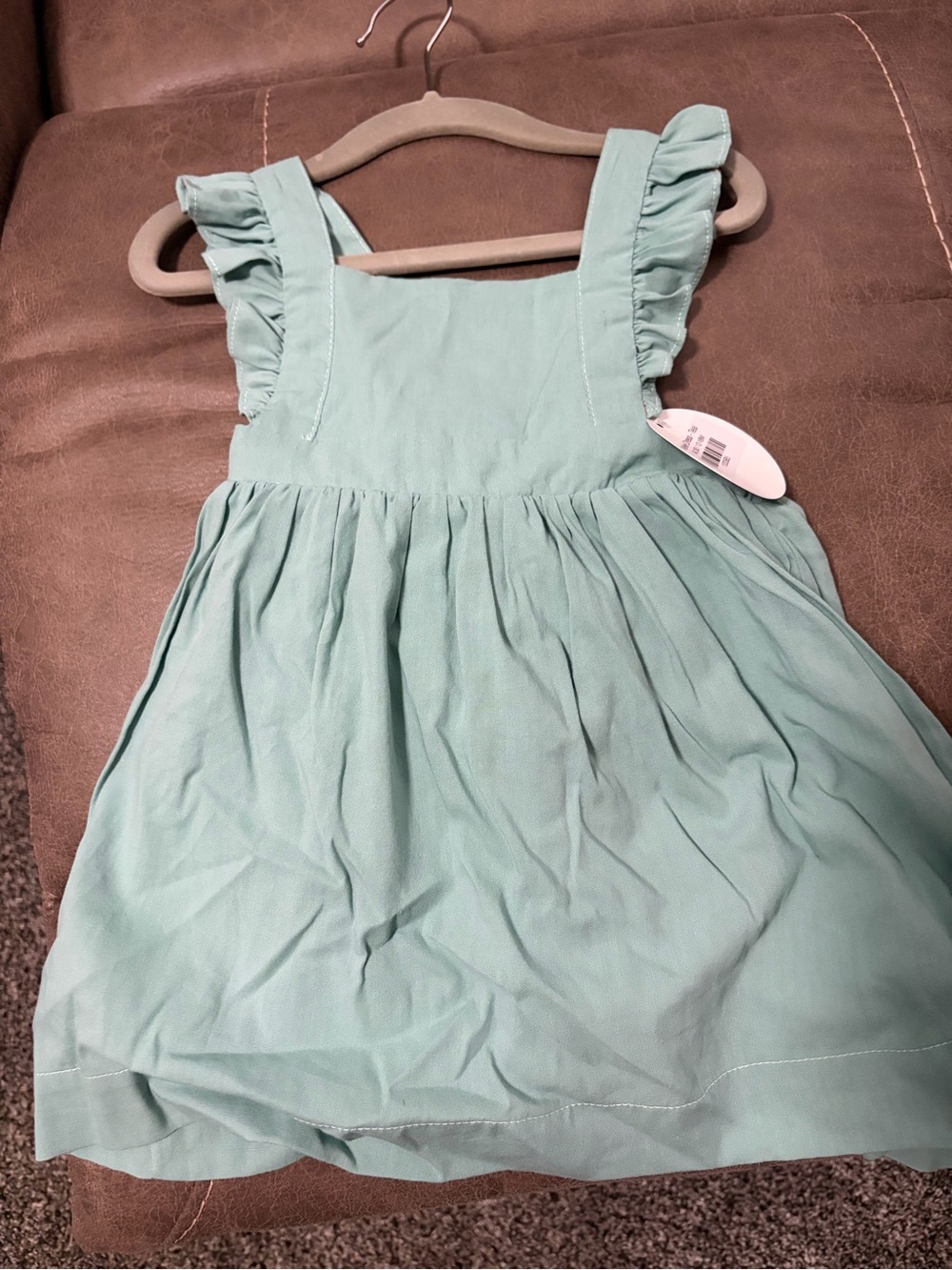 Maeve Mint Green Ruffle Strap Dress